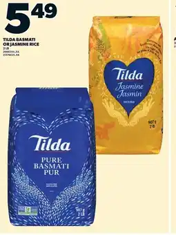 Loblaws Tilda Basmati or Jasmine Rise offer