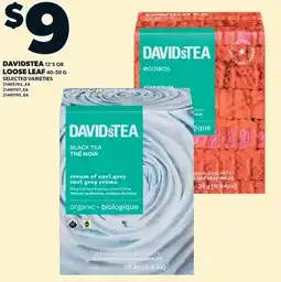 Loblaws Davidstea or loose leaf offer