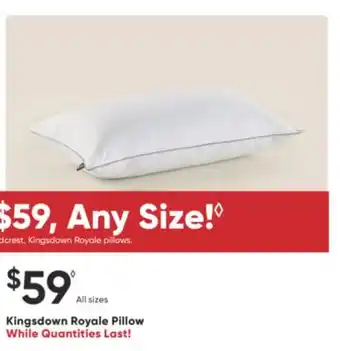 Sleep Country Kingsdown Royale Pillow offer