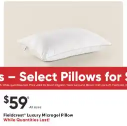 Dormez Vous Fieldcrest Luxury Microgel Pillow offer