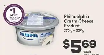 IGA Philadelphia Cream Cheese Product offer