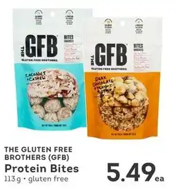 IGA The gluten free brothers (gfb) protein bites offer