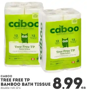 IGA Caboo tree free tp bamboo bath tissue offer