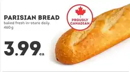 IGA Parisian bread offer