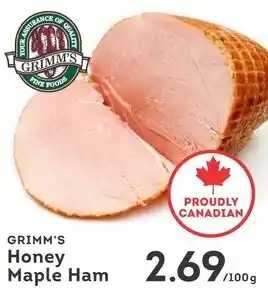 IGA Grimm's honey maple ham offer