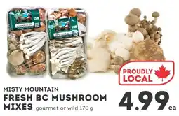 IGA Misty mountain fresh bc mushroom mixes offer