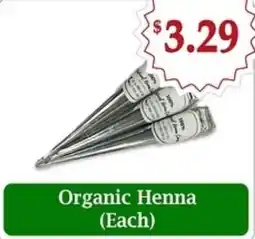 Atiya's Fresh Farm Organic Henna Each offer