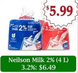 Atiya's Fresh Farm Neilson Milk 2% (4 L) 3.2% offer