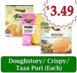 Atiya's Fresh Farm Doughstory/Crispy/ Taza Puri Each offer