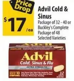 Co-op Advil Cold & Sinus offer