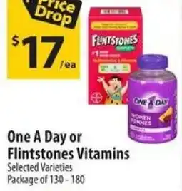 Co-op One A Day or Flintstones Vitamins offer