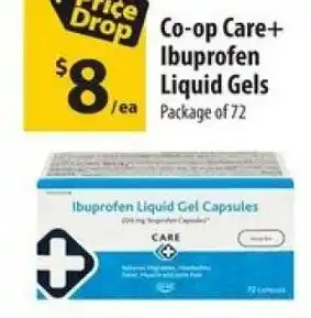 Co-op Co-op Care+ Ibuprofen liquid gels offer