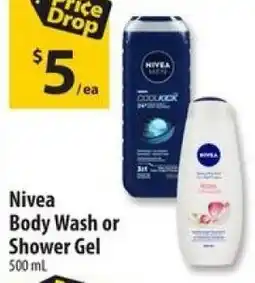 Co-op Nivea Body Wash or Shower Gel offer