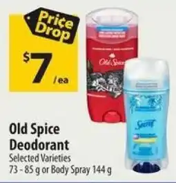 Co-op Old Spice Deodorant offer