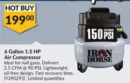 Princess Auto 6 Gallon 1.5 HP Air Compressor offer