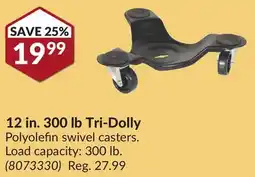 Princess Auto 12 in. 300 lb Tri-Dolly offer