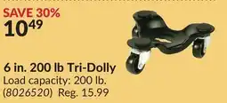 Princess Auto 6 in. 200 lb Tri-Dolly offer