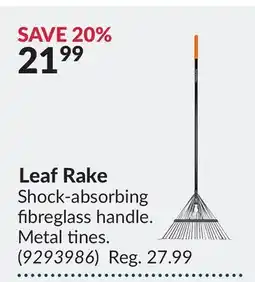 Princess Auto Leaf Rake offer