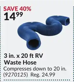 Princess Auto 3 in. x 20 ft RV Waste Hose offer