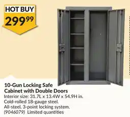 Princess Auto 10-Gun Locking Safe Cabinet with Double Doors offer