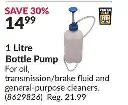 Princess Auto 1 Litre Bottle Pump offer