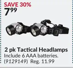 Princess Auto 2 pk Tactical Headlamps offer