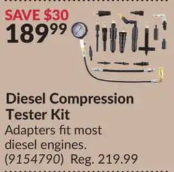 Princess Auto Diesel Compression Tester Kit offer