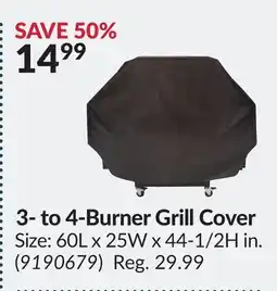 Princess Auto 3- to 4-Burner Grill Cover offer