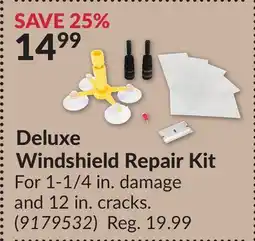 Princess Auto Deluxe Windshield Repair Kit offer