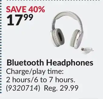 Princess Auto Bluetooth Headphones offer