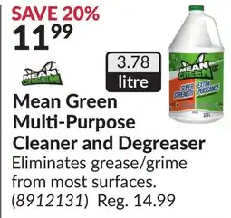 Princess Auto Multi-Purpose Cleaner and Degreaser offer