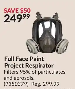 Princess Auto Full Face Paint Project Respirator offer