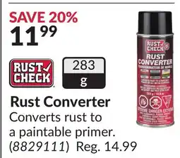 Princess Auto Rust Converter offer