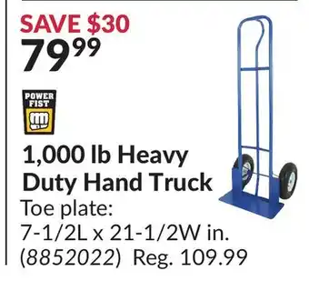 Princess Auto 1,000 lb Heavy Duty Hand Truck offer