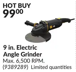 Princess Auto 9 in. Electric Angle Grinder offer