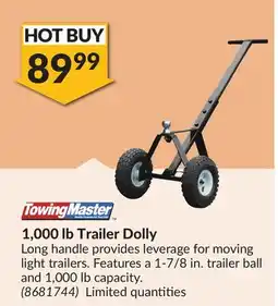 Princess Auto 1,000 lb Trailer Dolly offer