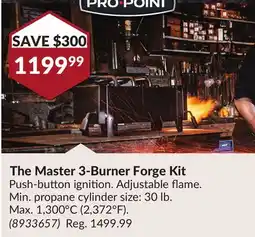 Princess Auto The Master 3-Burner Forge Kit offer