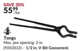 Princess Auto Tongs Max V-Bit Gooseneck offer