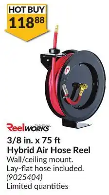 Princess Auto 3/8 in. x 75 Hybrid Air Hose Reel offer