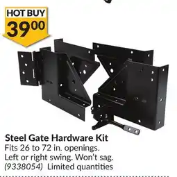 Princess Auto Steel Gate Hardware Kit offer