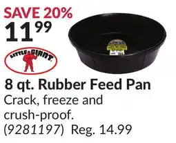 Princess Auto 8 qt. Rubber Feed offer