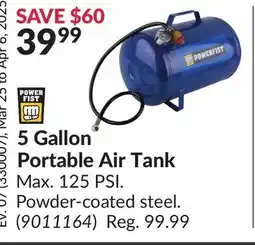 Princess Auto 5 Gallon Portable Air Tank offer