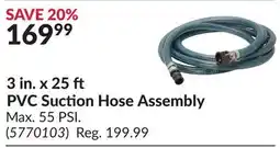 Princess Auto 3 in. x 25 PVC Suction Hose Assembly offer