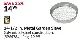 Princess Auto 14-1/2 in. Metal Garden Sieve offer