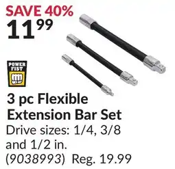 Princess Auto 3 pc Flexible Extension Bar Set offer