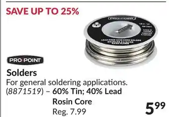 Princess Auto Solders offer
