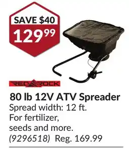 Princess Auto 80 lb 12V ATV Spreader offer