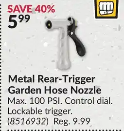 Princess Auto Metal Rear-Trigger Garden Hose offer