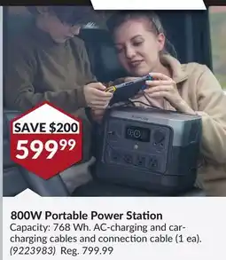 Princess Auto 800W Portable Power Station offer