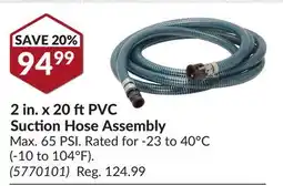 Princess Auto 2 in. x 20 ft PVC Suction Hose offer